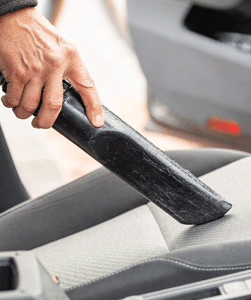 Deep interior clean for neglected vehicles