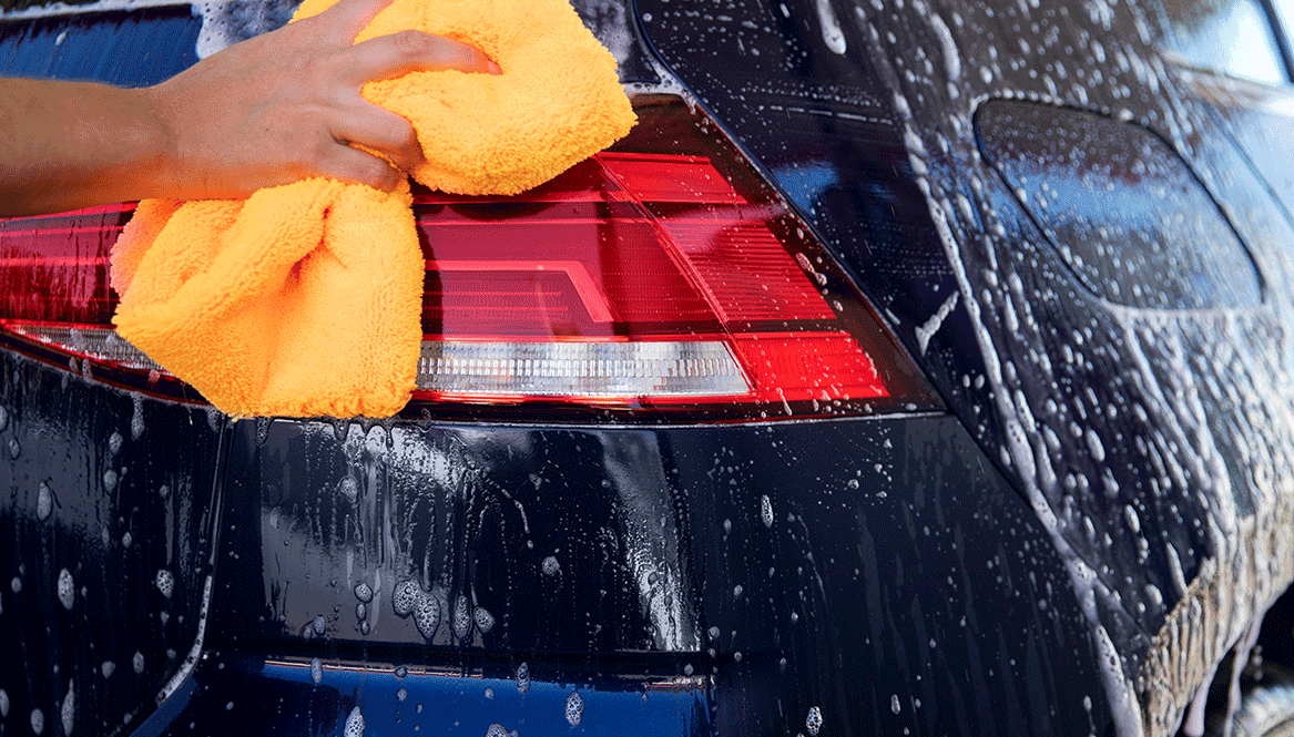 Exterior full decontamination wash with clay bar