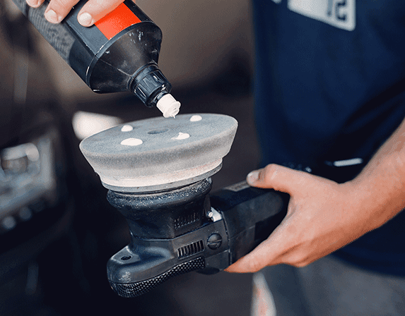 Multistage vehicle machine polish
