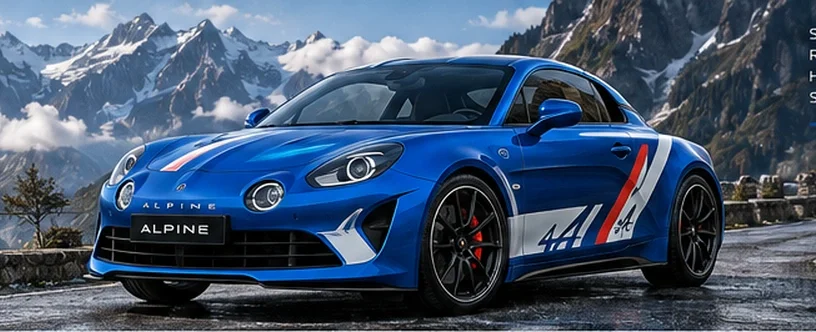 Alpine with custom vinyl graphics