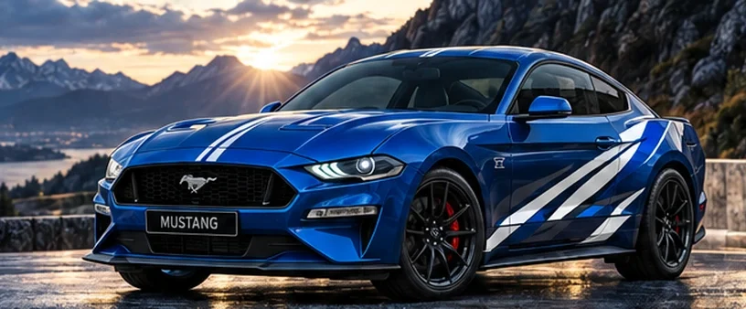 Ford with custom vinyl graphics