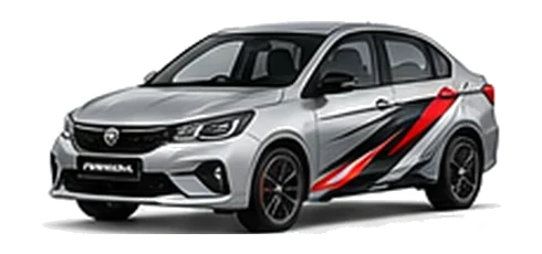 Proton Persona in Sterling Silver with custom vinyl graphics, front three-quarter view.