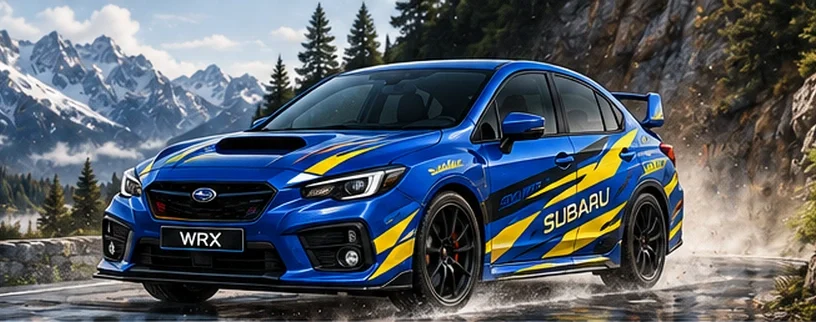 Subaru with custom vinyl graphics