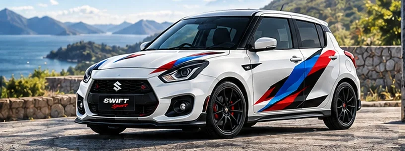 Suzuki with custom vinyl graphics