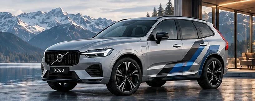 Volvo with custom vinyl graphics