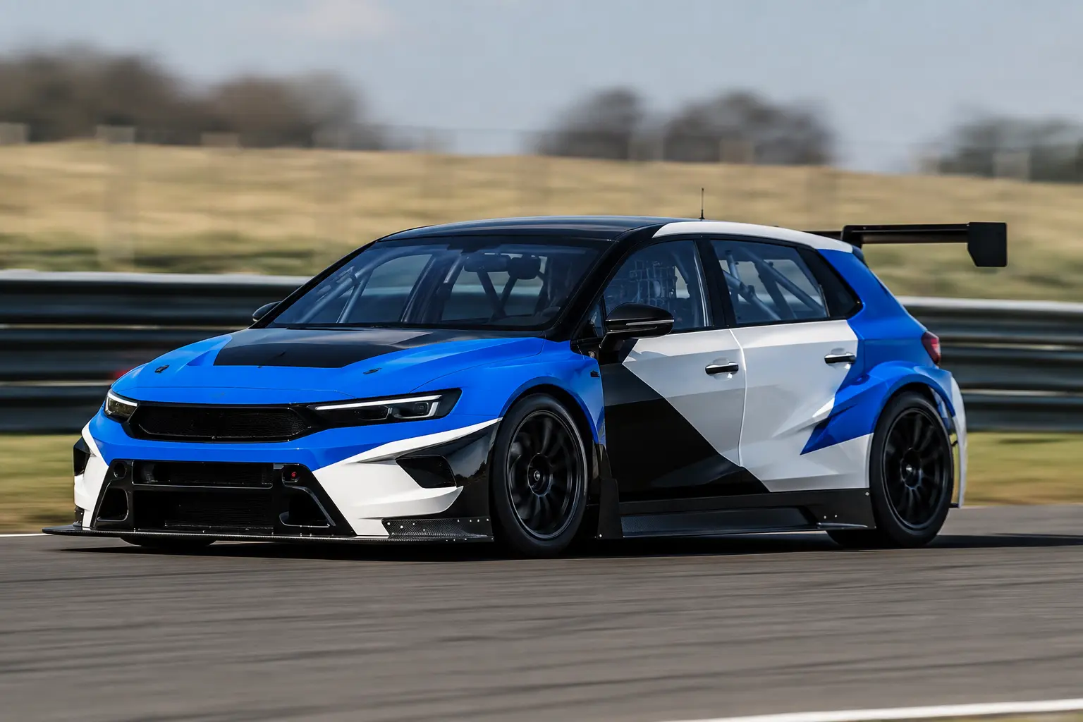 Original Laser Tools Racing-inspired Toyota Corolla GR Sport race car graphics concept