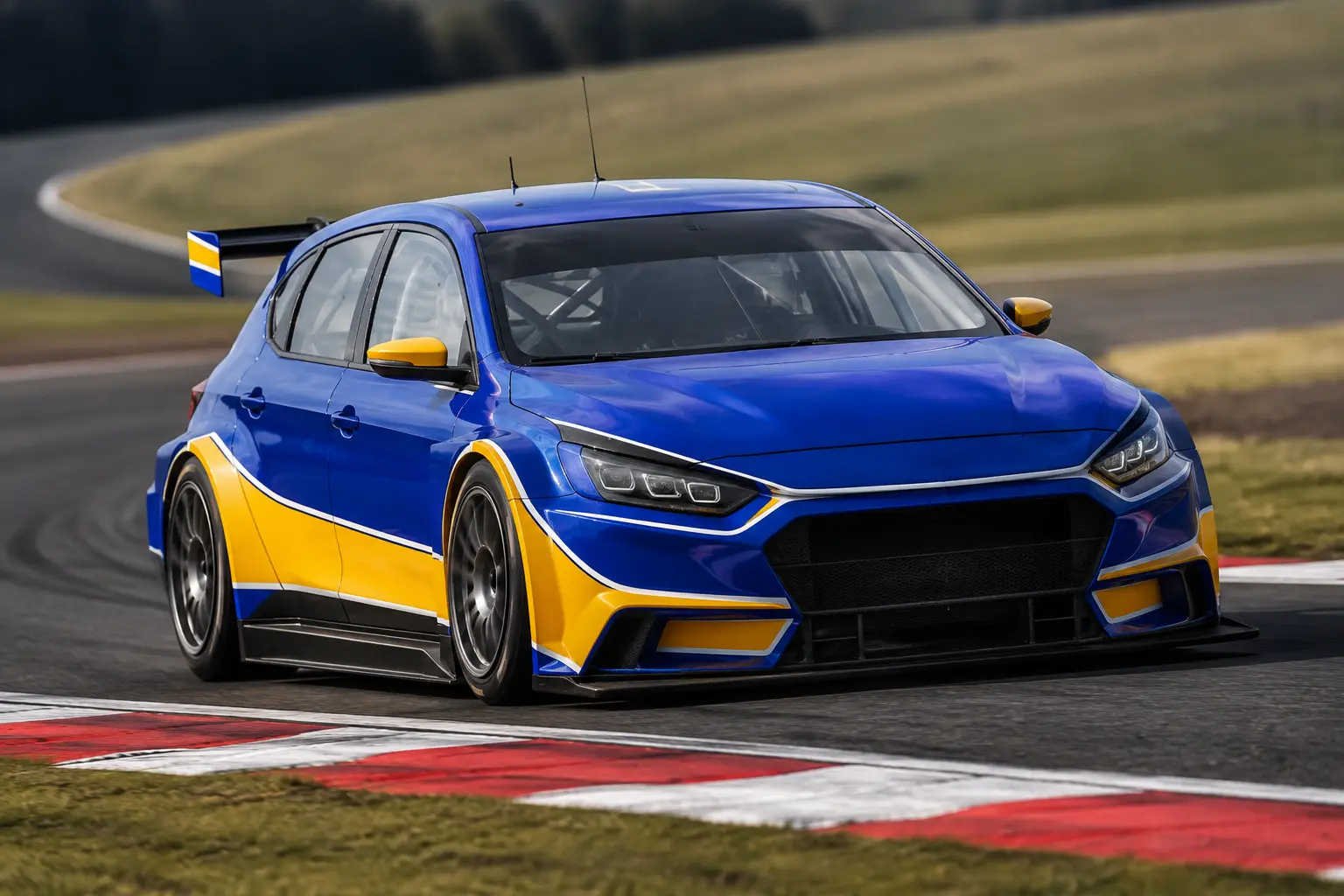 Original NAPA Racing UK-inspired Ford Focus Titanium race car graphics concept